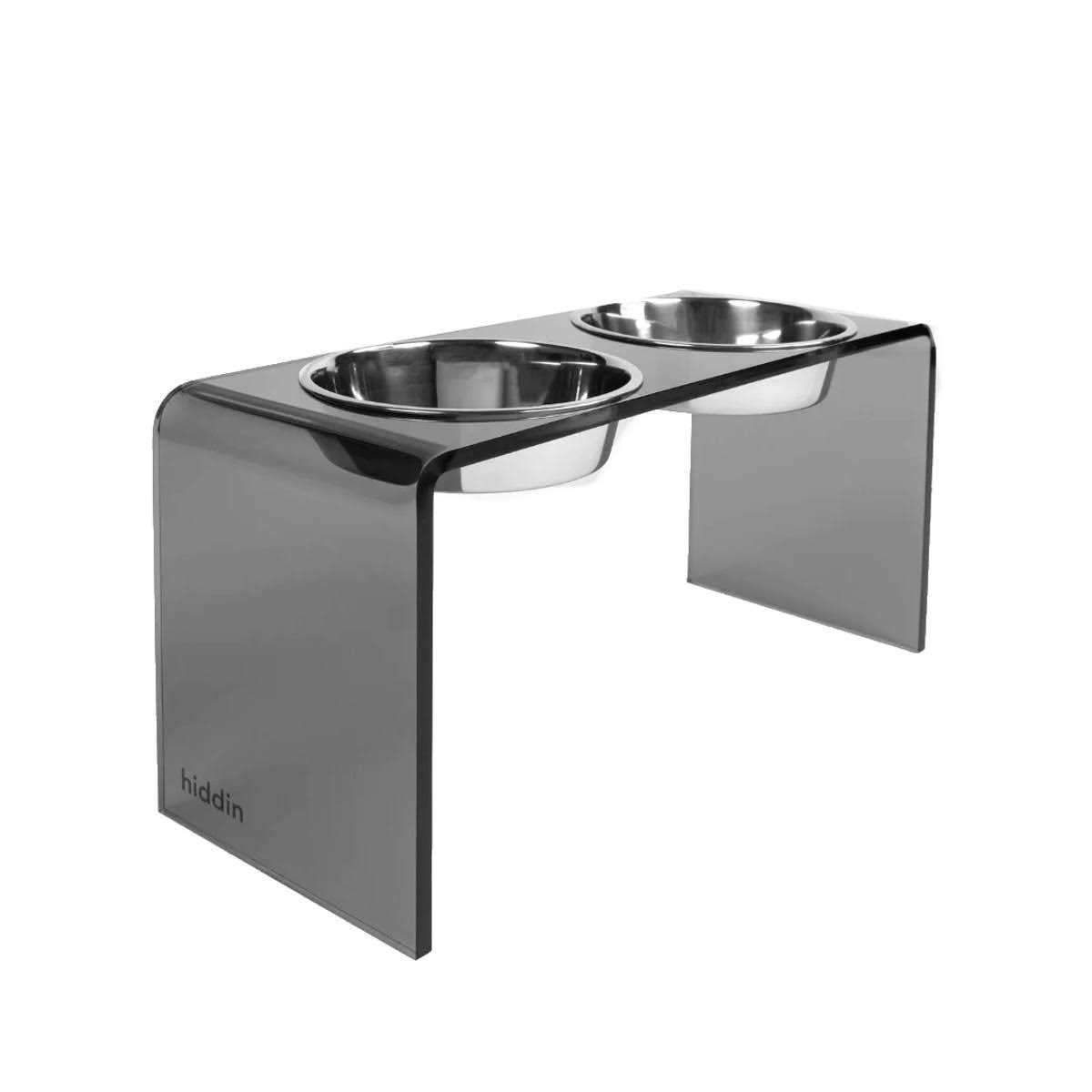 Acrylic Double Bowl Elevated Pet Feeder U6175