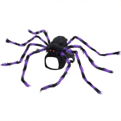 Furry Purple and Black 8 Legs Dog Cat Costume P324