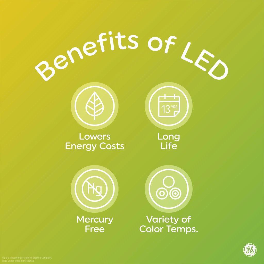LED Decorative Light Bulbs 40 watts Eqv Candelabra Base 2pk L8955