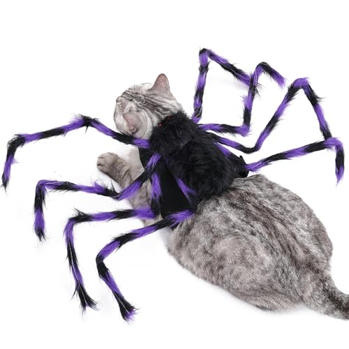 Furry Purple and Black 8 Legs Dog Cat Costume P324
