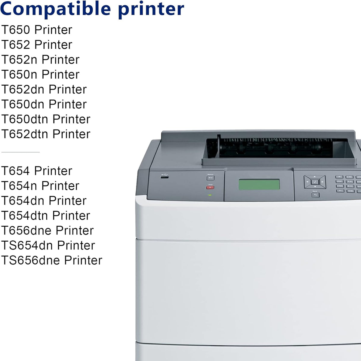 Compatible T650 Toner Cartridges 3 Pack Black U395