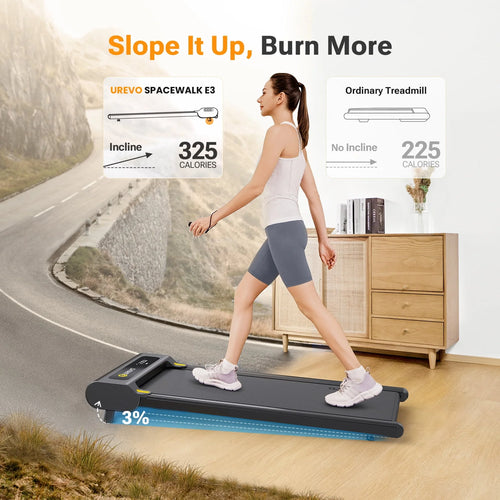 2 in 1 Under Desk Treadmill with Remote Control C640232