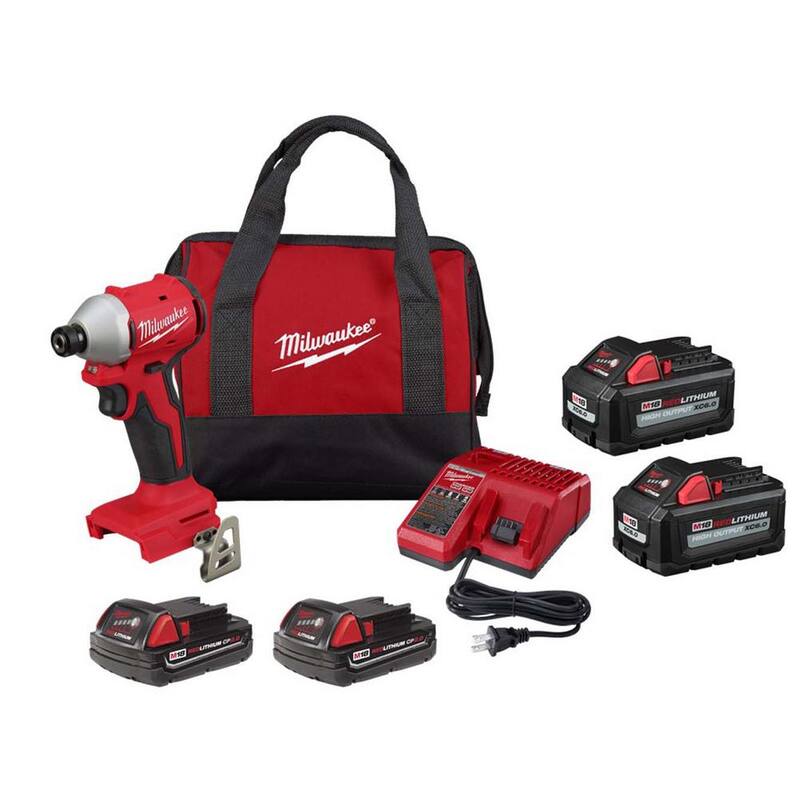 18-Volt Lithium-Ion Brushless Cordless 1/4 in. Impact Driver Kit M74480