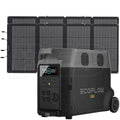 Portable Power Station 2016Wh and 2 x Bifacial Portable Solar Panel 220W X177