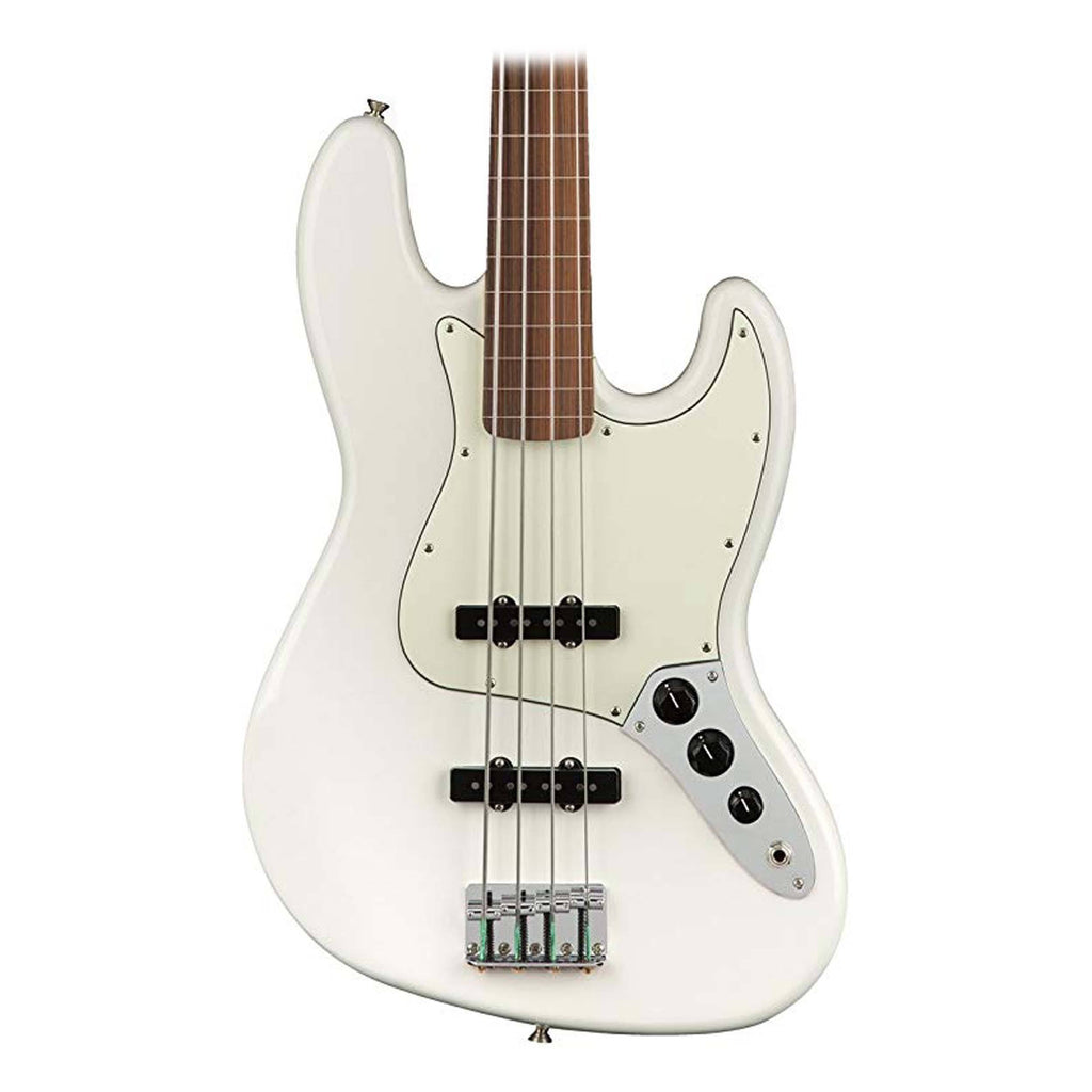 Polar White Fretless Jazz Bass J6086