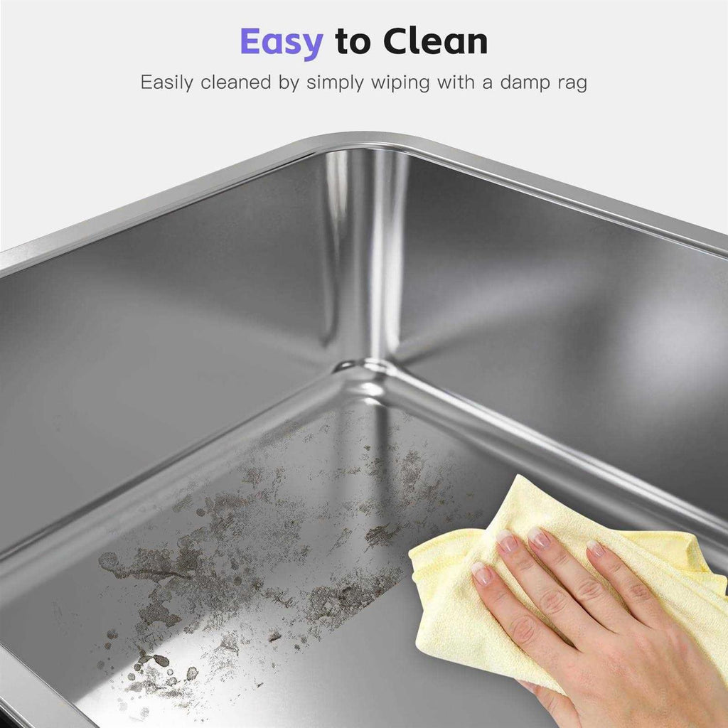 Enclosed Stainless Steel Litter Box XL with High Side A977245