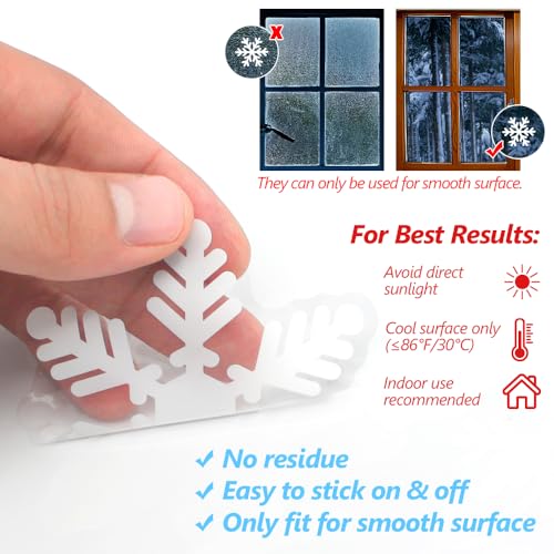 240 Pcs Christmas Window Clings C54041