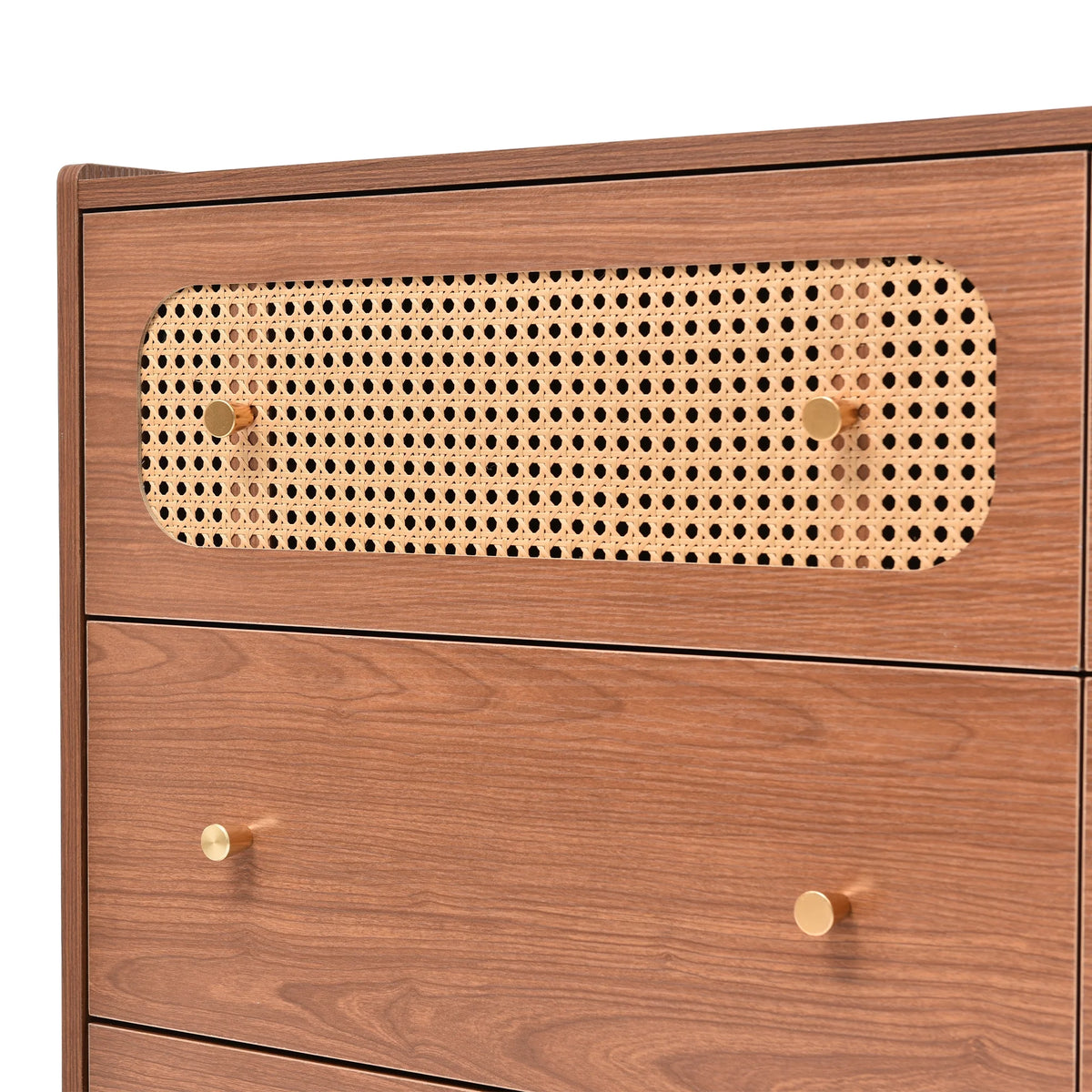 6 Drawer Rattan Dresser B4872