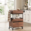 Kitchen Island with Drawer and Storage Cabinet M345853