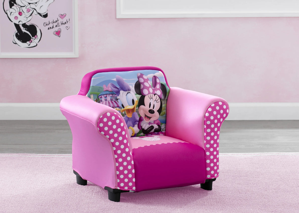 Kids Upholstered Chair with Sculpted Plastic Frame P5098