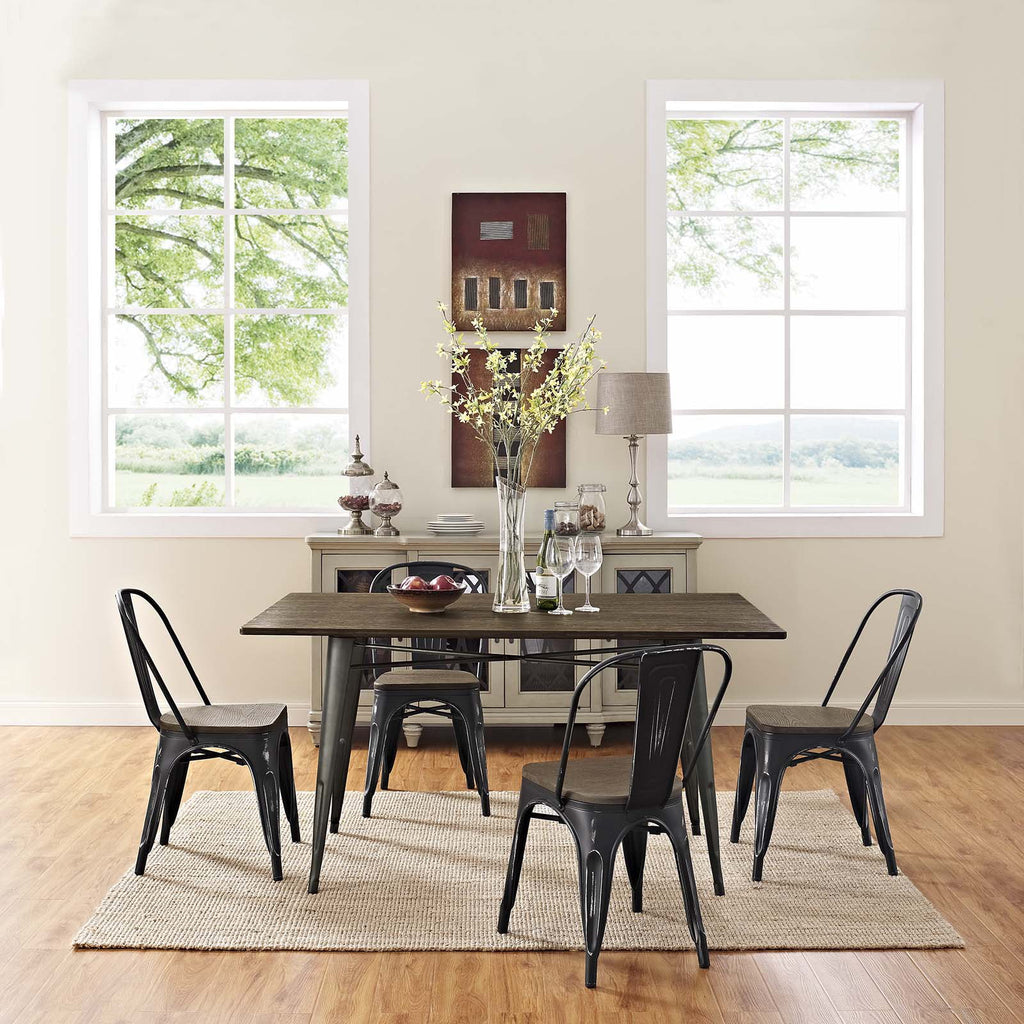 Bamboo Dining Side Chair Set of 4 E77308