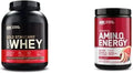 100% Whey Protein Isolate Double Rich Chocolate 74 Servings + Amino Energy BCAA Fruit Fusion 30 Servings C667