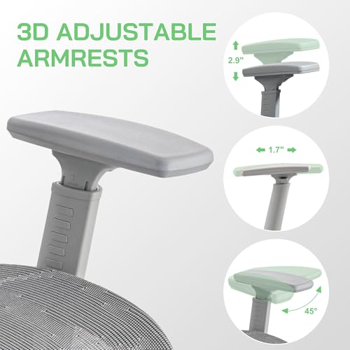 Ergonomic Mesh Office Chair with Footrest and Lumbar Support G9609