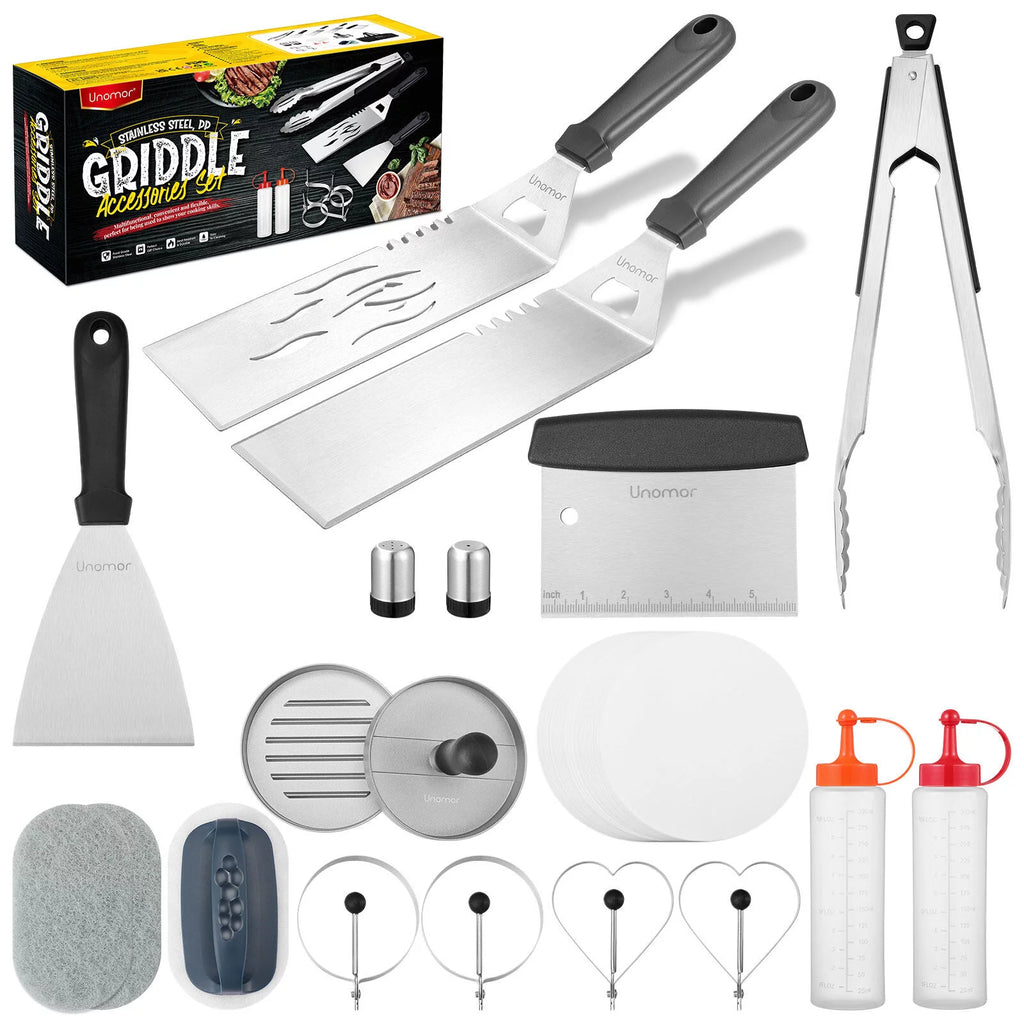 Stainless Steel Griddle Grill Tools Set D634