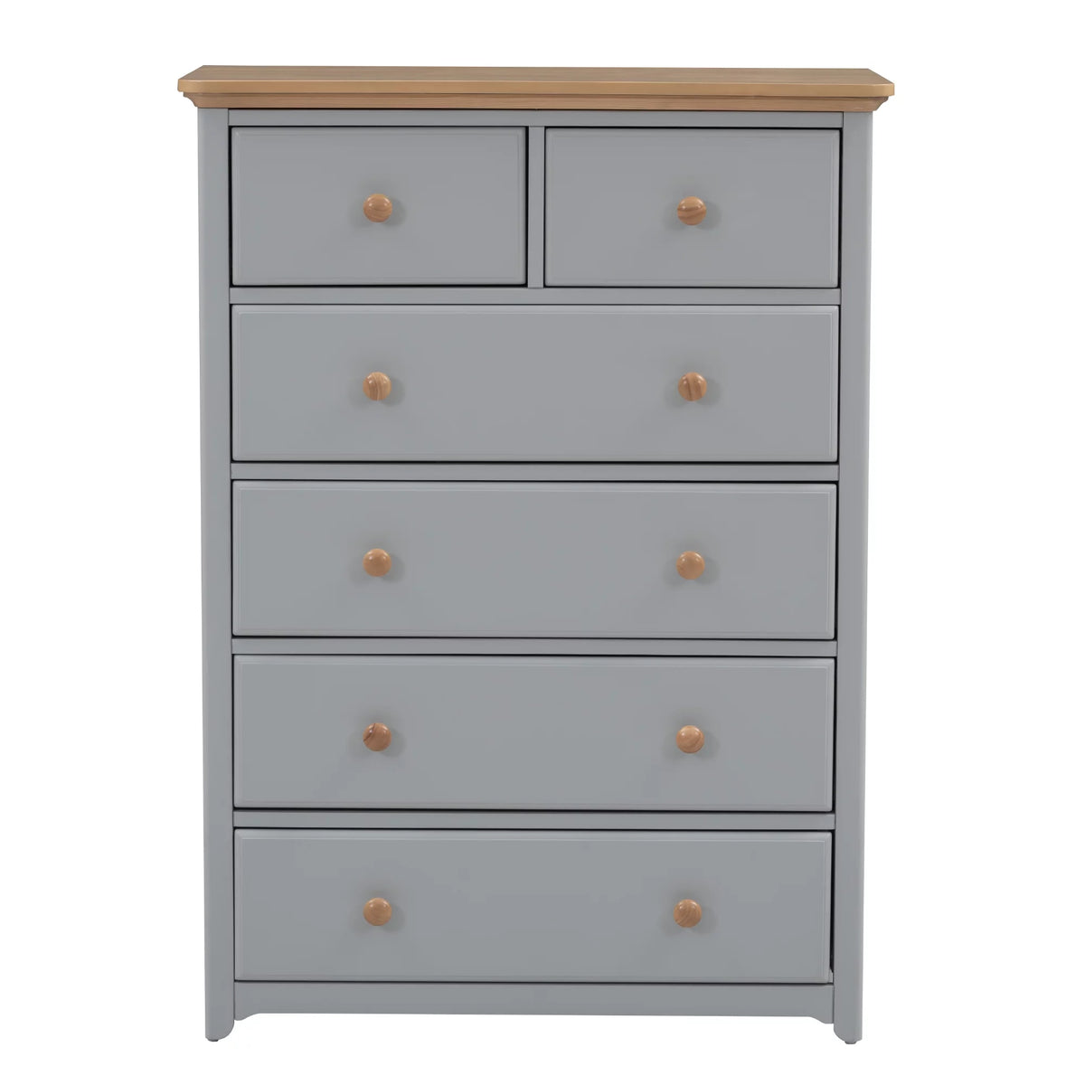 Rustic Wooden 6 Drawer Storage Cabinet Z7640