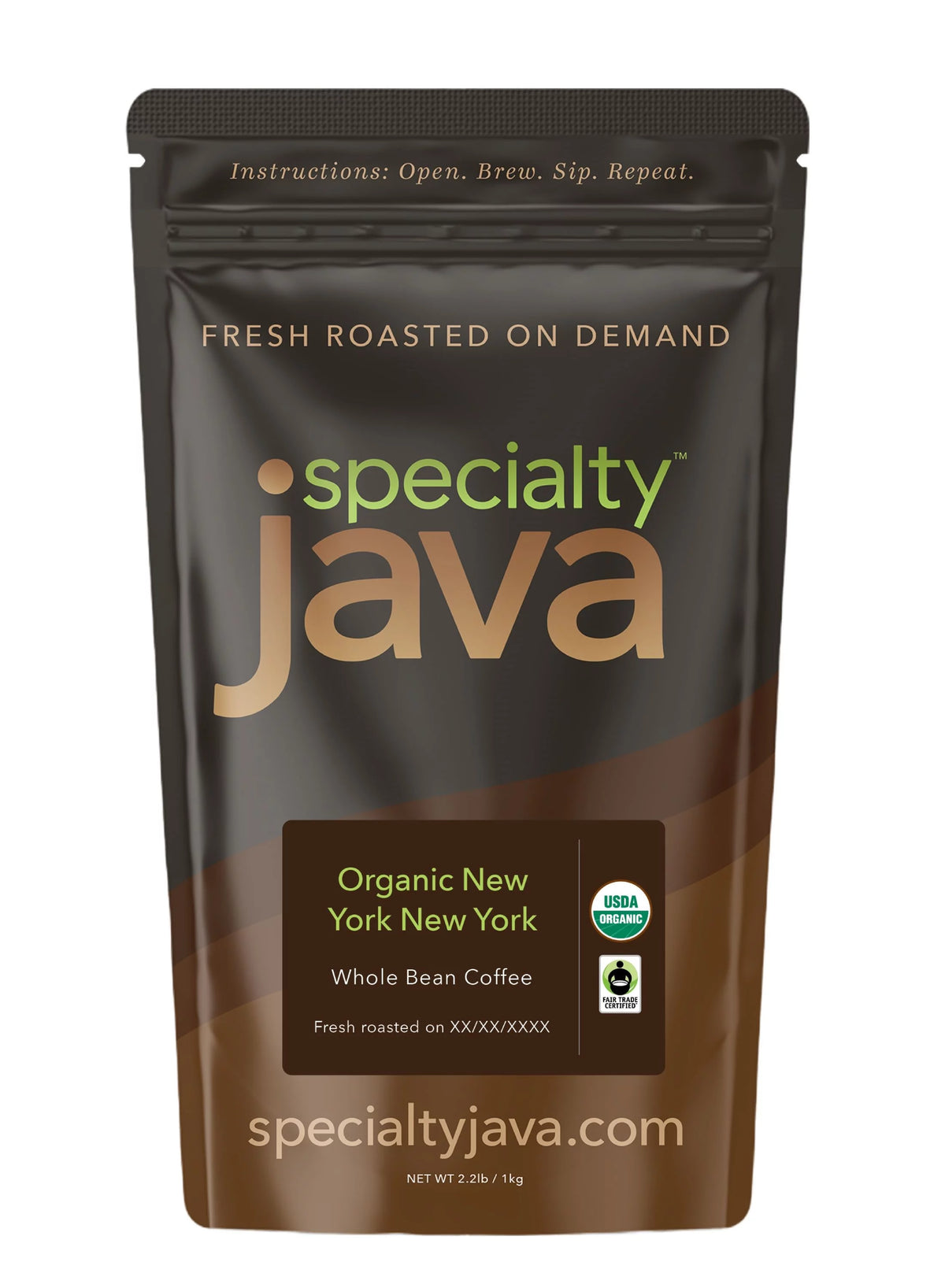 2.2 lb Whole Bean Medium Dark Roast Arabica Coffee O242419