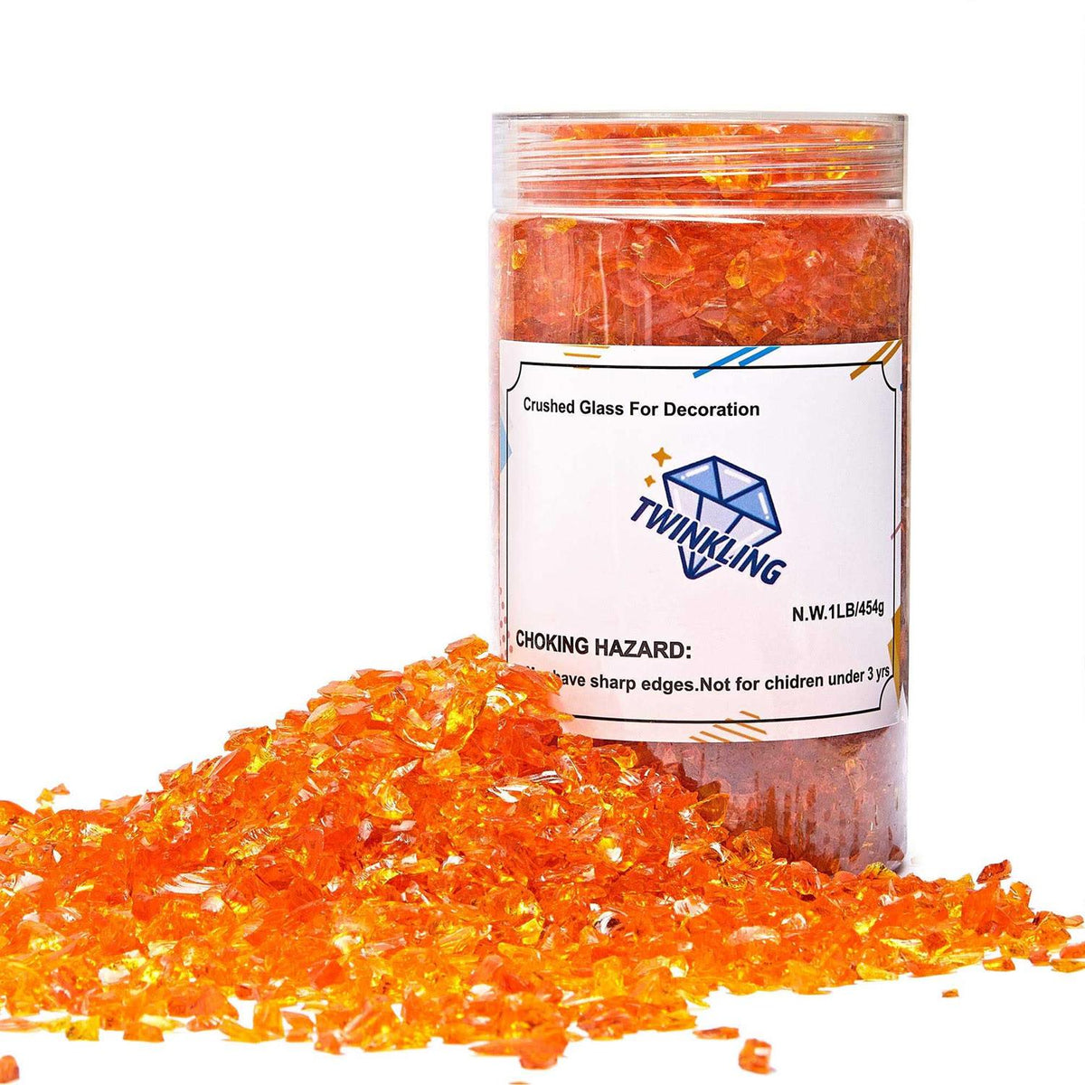 High Luster Fire Glass Gravel Stone B62162