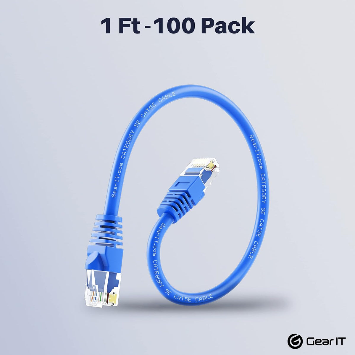 Cat5e Ethernet Patch Cable 1 Foot Blue K6059