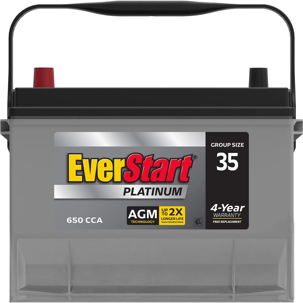 Platinum AGM Automotive Battery Group Size 35 12 Volt 650 CCA T58462