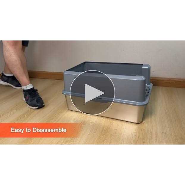 Enclosed Stainless Steel Litter Box XL with High Side A977245