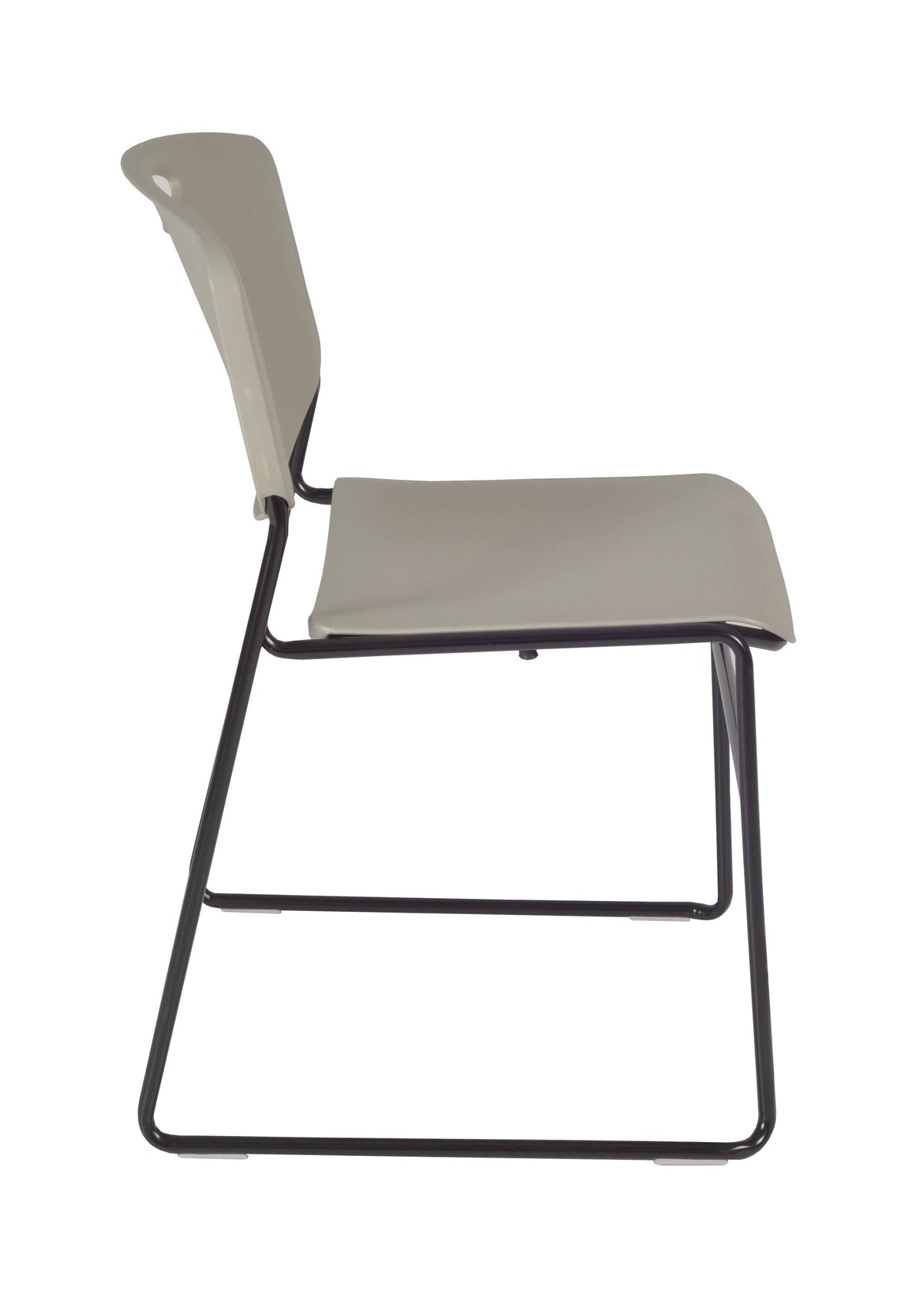 Maple Square Breakroom Table & 4 Grey Stack Chairs Z2255