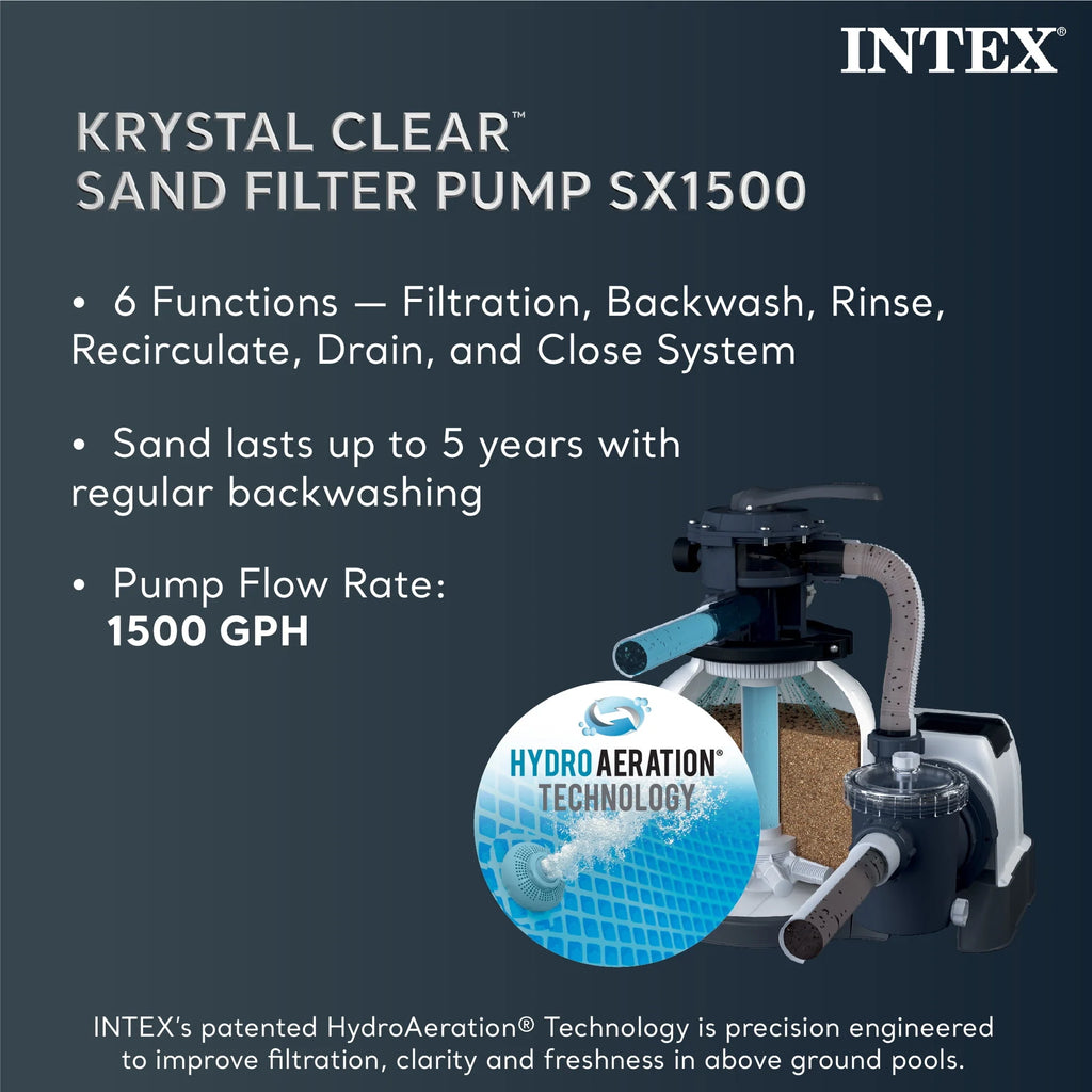 16' x 48 Above Ground Pool Set with Sand Filter Pump H308919