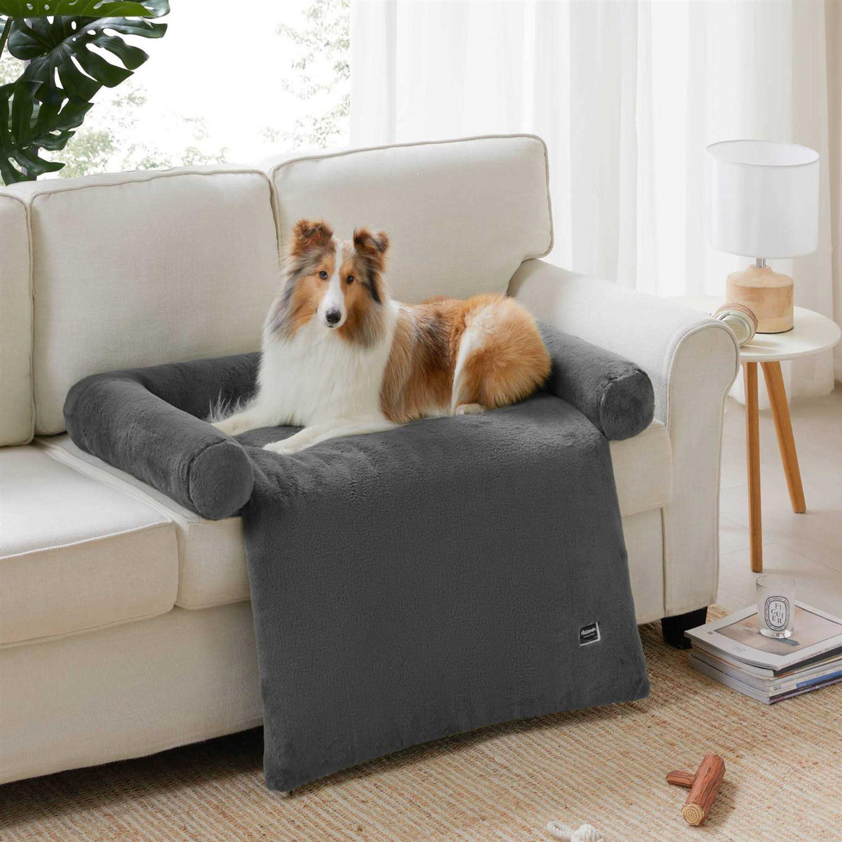 Faux Fur Dog Sofa Cover Bed E34702