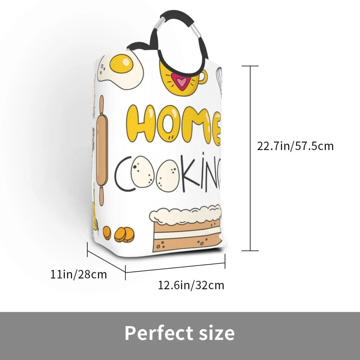 Large Canvas Fabric Laundry Hamper M32324