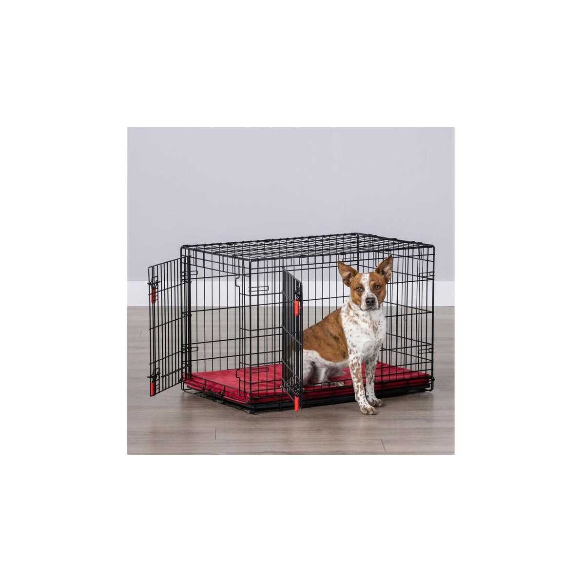 Double Door Wire Dog Crate with Divider Panel M534661
