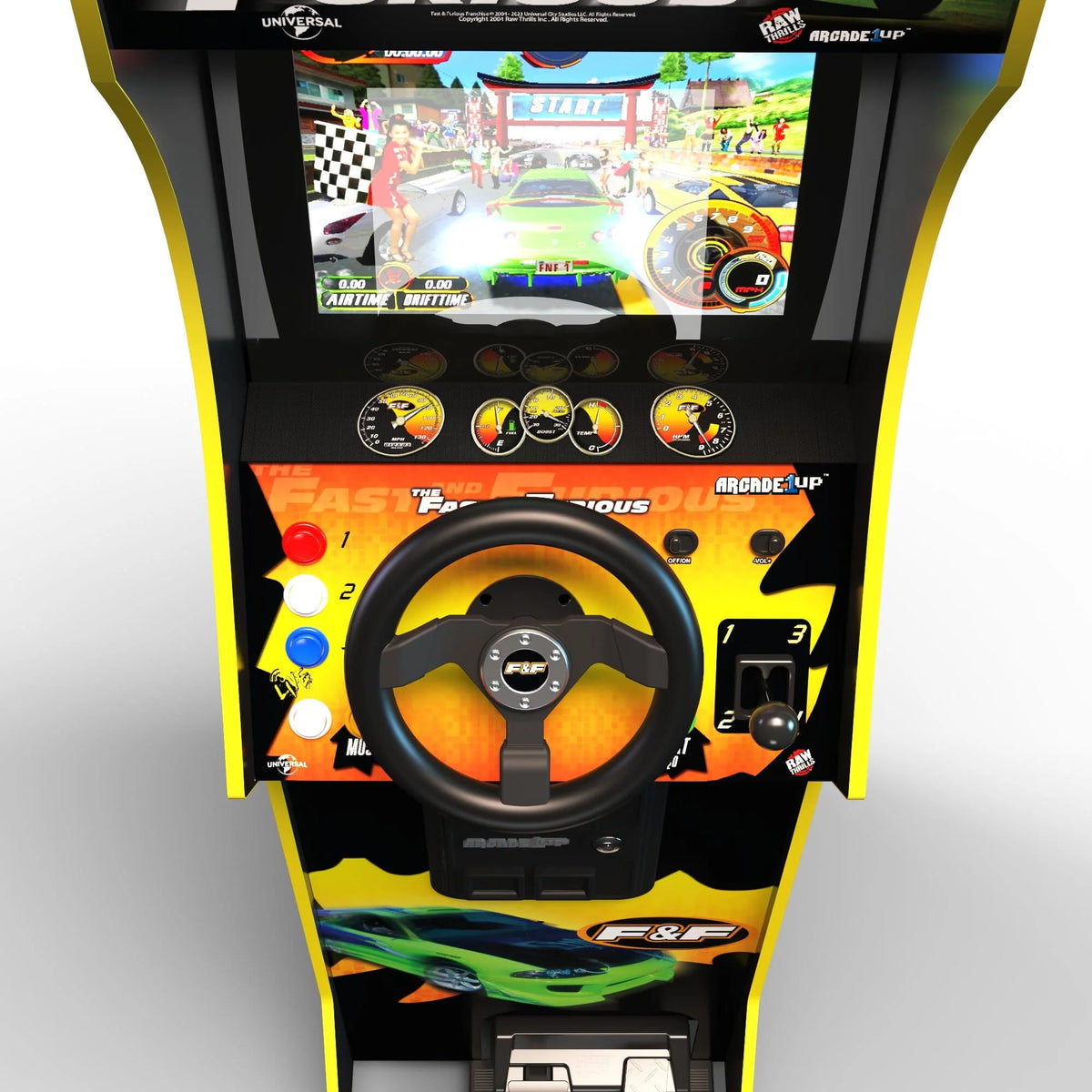 Deluxe Arcade Game with 5-foot-tall Stand-up Cabinet, 2 Classic Games, and 17-inch LCD Screen E446667