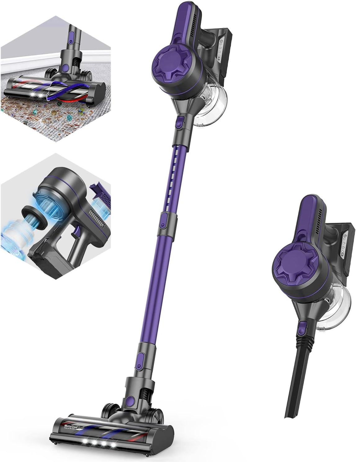 Cordless Stick Vacuum 20Kpa 4 in 1 Lightweight Handheld Vacuum Cleaner T56218