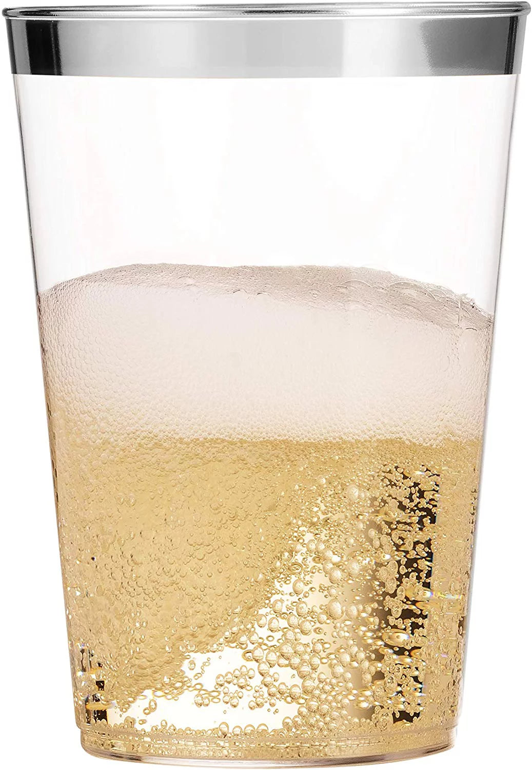 100 Silver Plastic Cups 14 Oz K34775