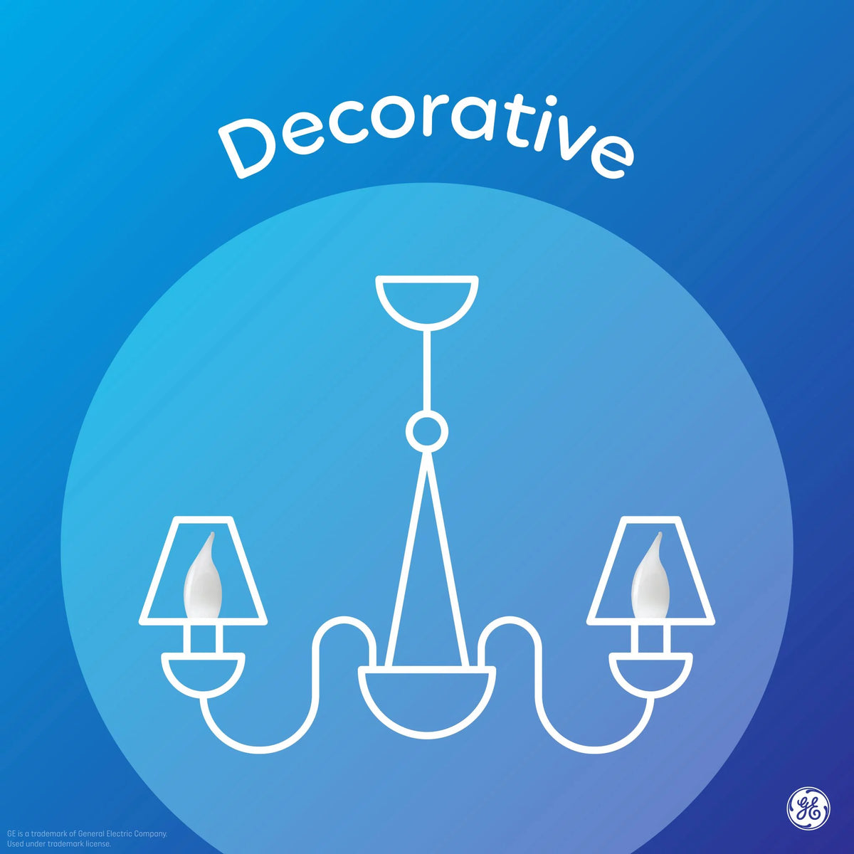 LED Decorative Light Bulbs 40 watts Eqv Candelabra Base 2pk L8955