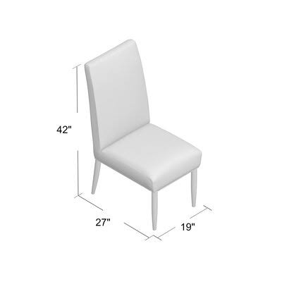 Chestnut Ebony Upholstered Parsons Chair Z67448