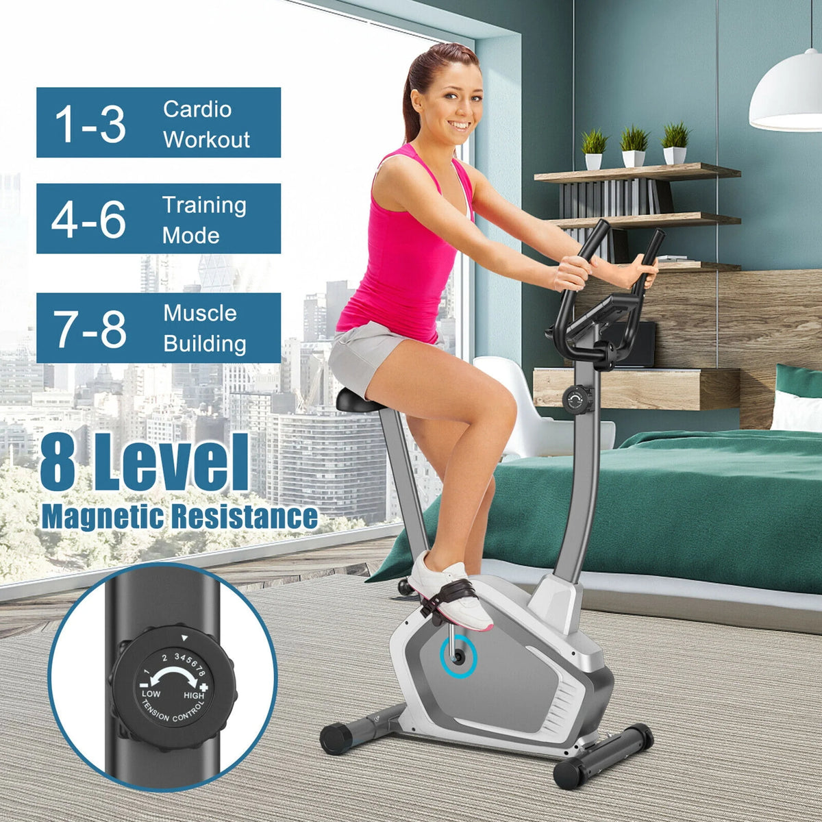 Magnetic Upright Exercise Bike T928328
