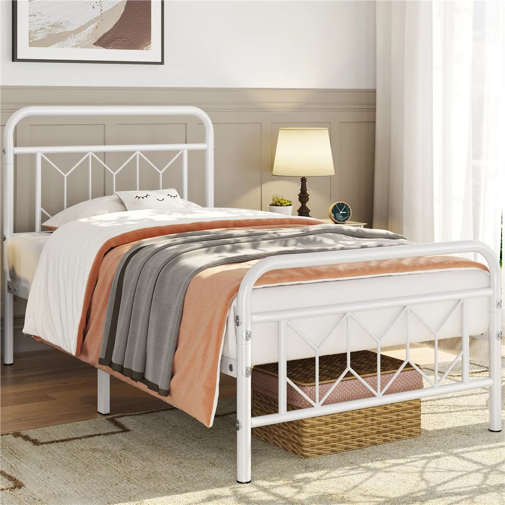 Twin Black Metal Bed Frame T6297