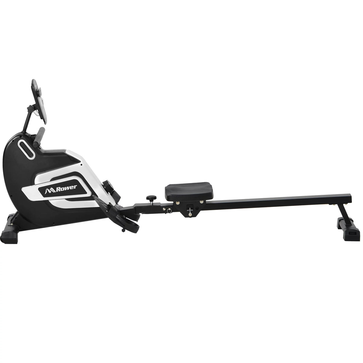 Magnetic Rowing Machine Folding 330lb Weight Capacity Silver O27724