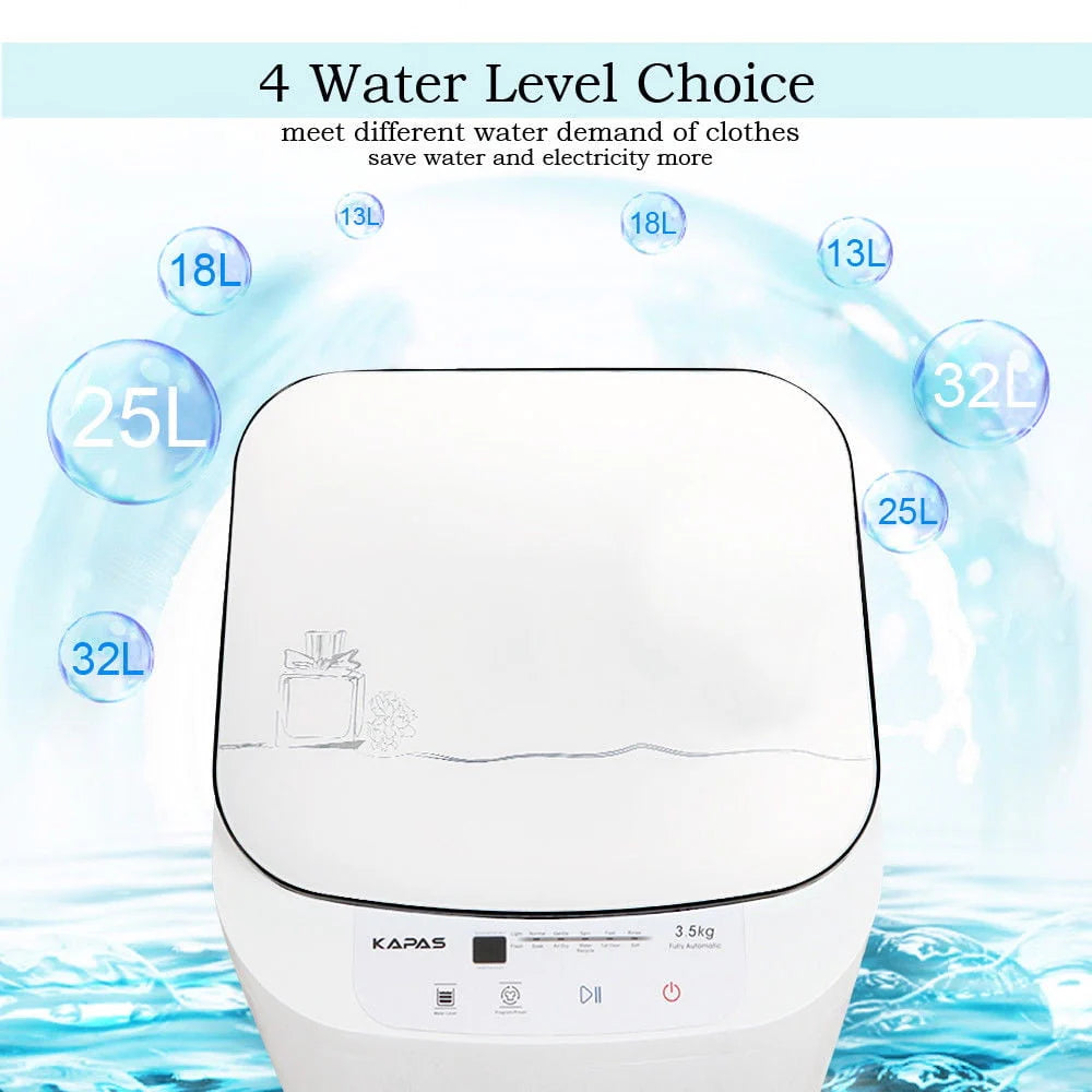 Fully Automatic 2-in-1 Compact Washing Machine 8 lbs Top Load N357493
