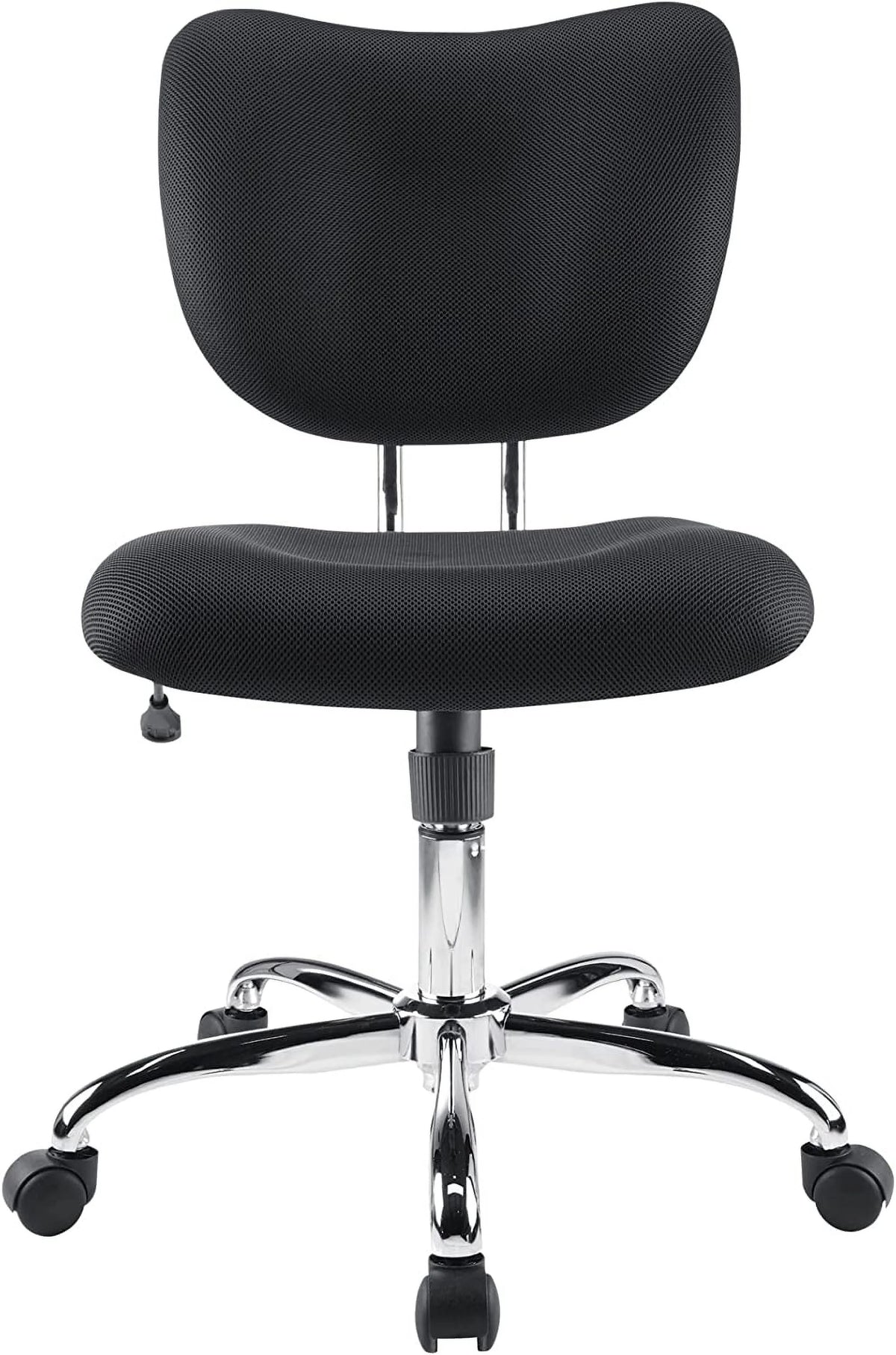 Black Chrome Mesh Low-Back Task Chair M8267