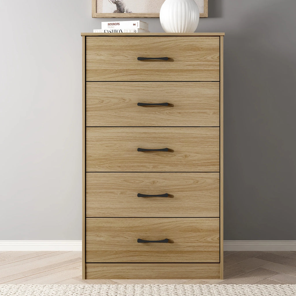 White 5 Drawer Dresser K227