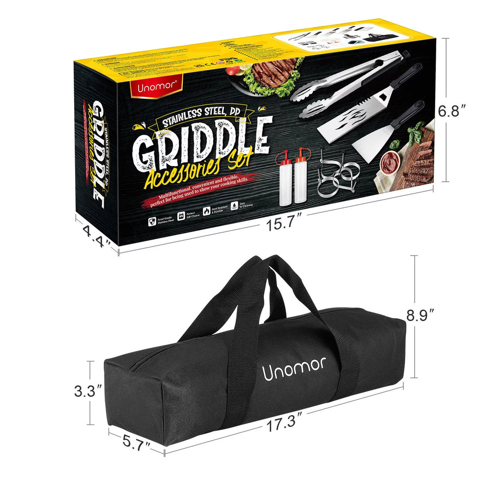 Stainless Steel Griddle Grill Tools Set D634