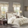 24 Piece King Ivory Comforter Set with Sheets H7224