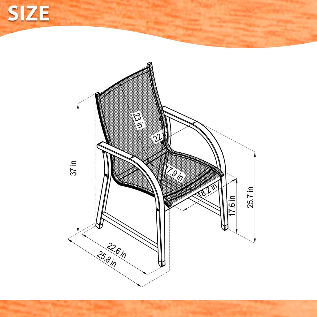5-Piece Round Eucalyptus Wood Patio Dining Set A325