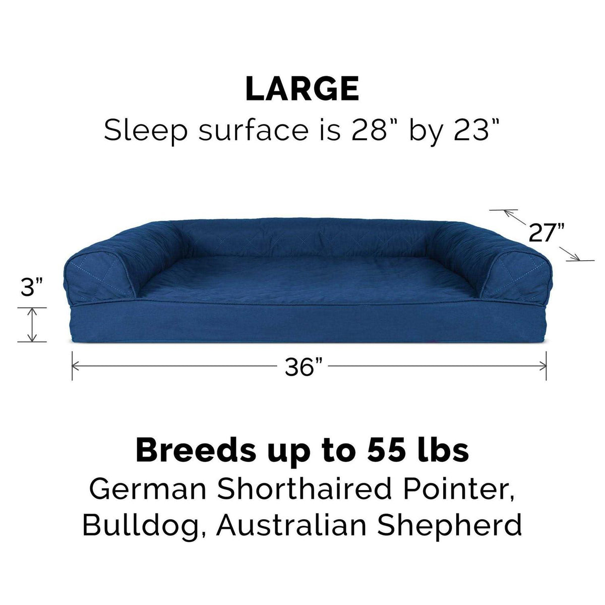 Quilted Sofa Dog Bed R772
