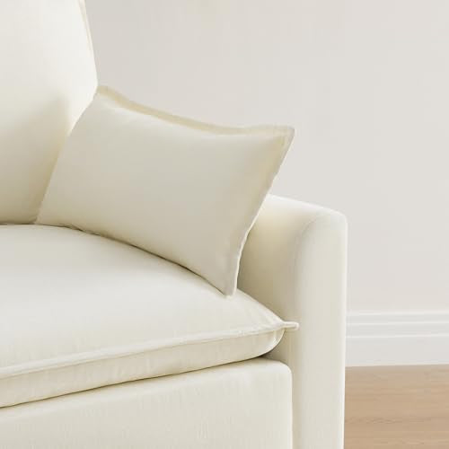 Oversized Modular Sectional Sofa Set, 4 Seater L Shaped Couch, Cream K89241