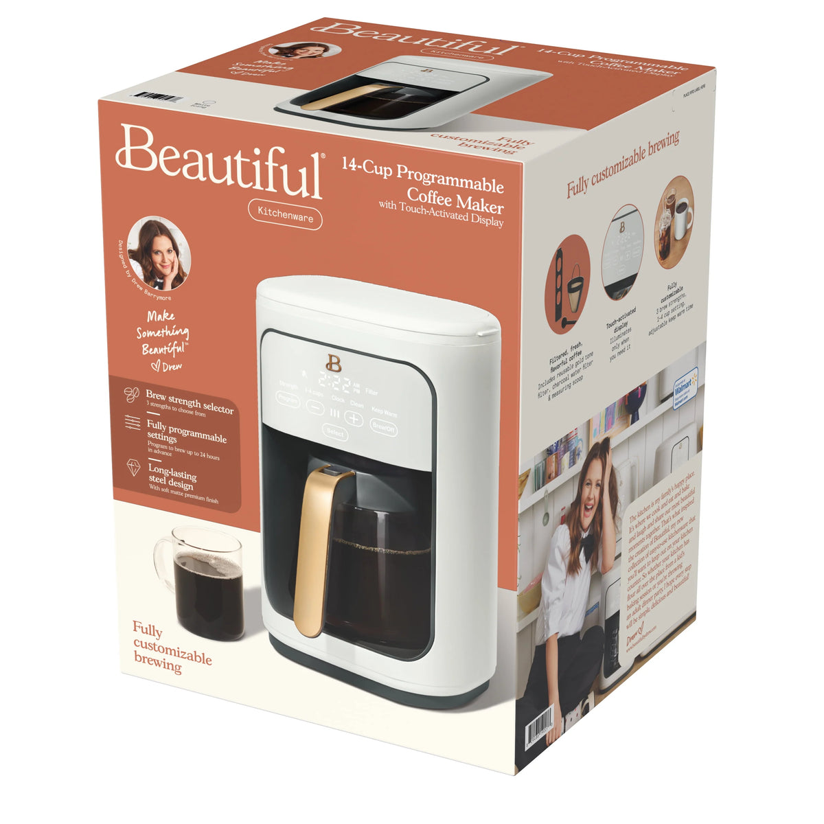 14-Cup Programmable Drip Coffee Maker with Touch-Activated Display E2979