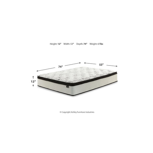 12 Inch Hybrid King Mattress in a Box White N418067