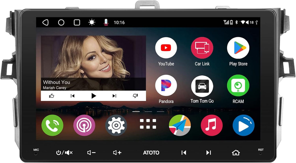 Android Double Din Car Stereo with Wireless CarPlay & Android Auto, 9 inch IPS Display Q541