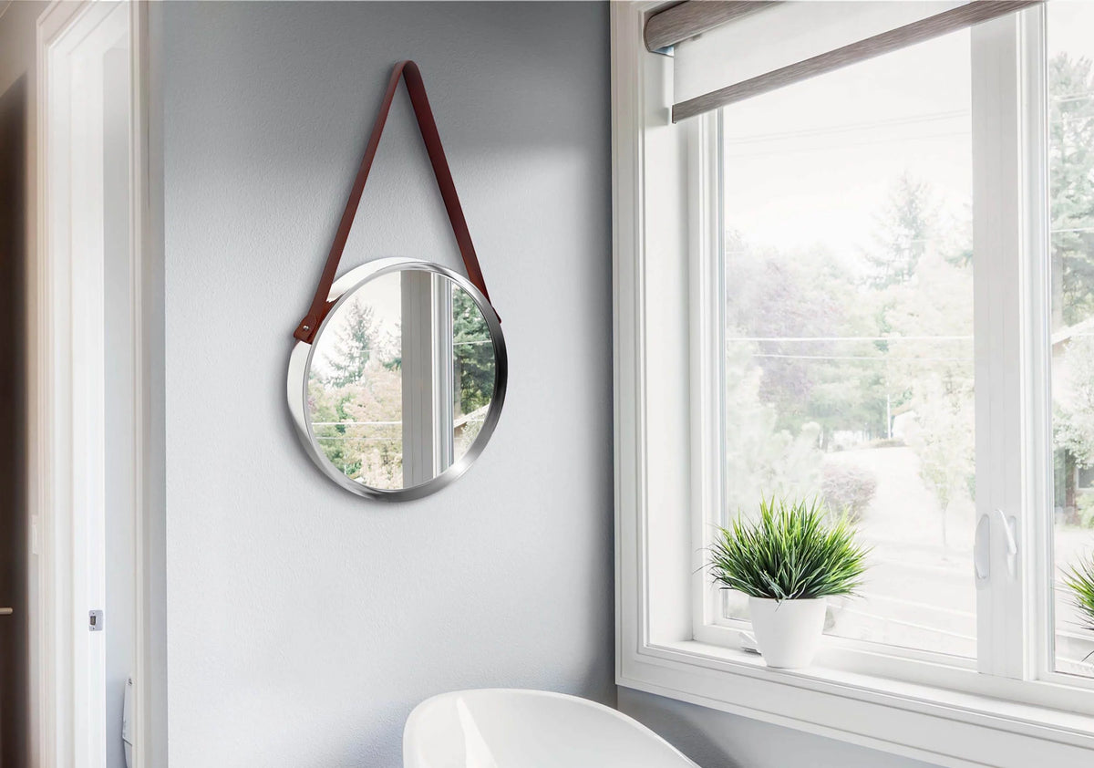 Silver Round Wall Mirror J9959