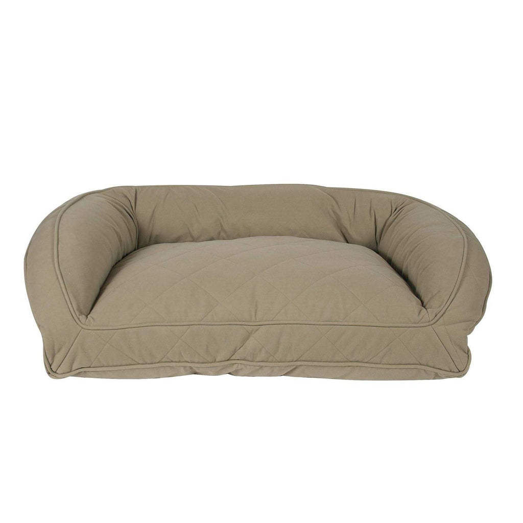 Quilted Microfiber Bolster Pet Bed I467